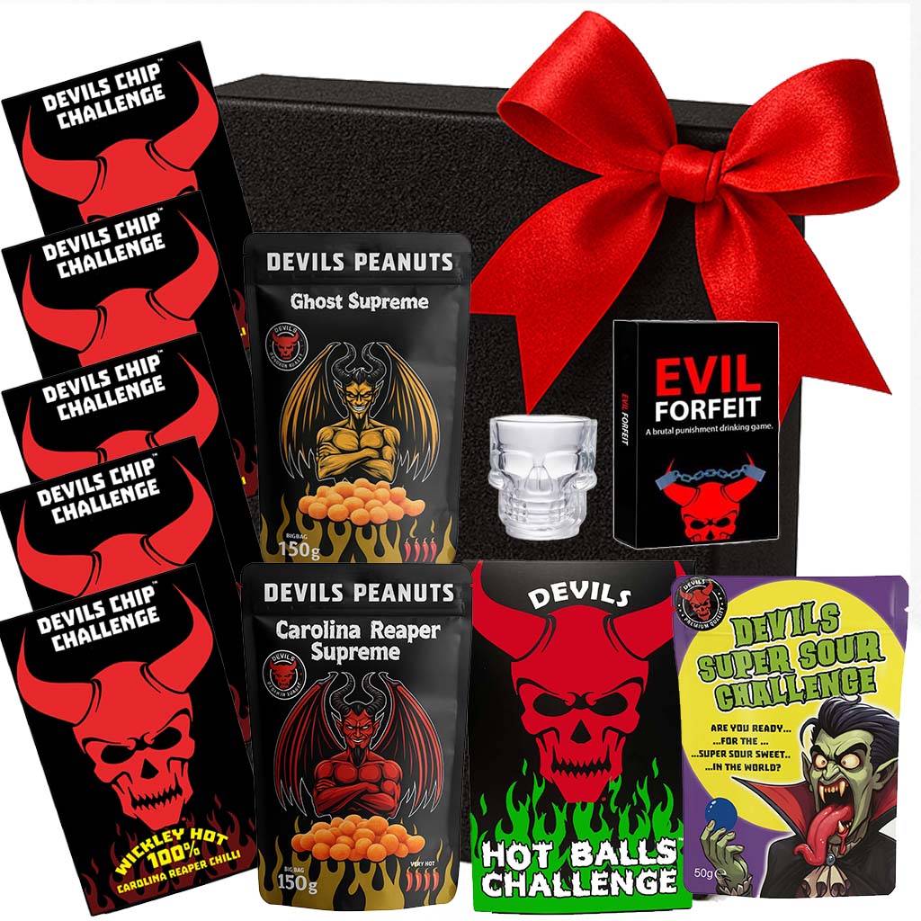 HAMPER CHILLI CHALLENGE UK HOT GIFT BIRTHDAY RED COLOUR