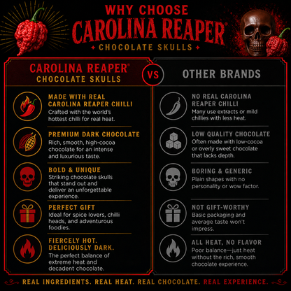 Carolina Reaper Chocolate 50g Extreme Hot BRAND NEW 2026