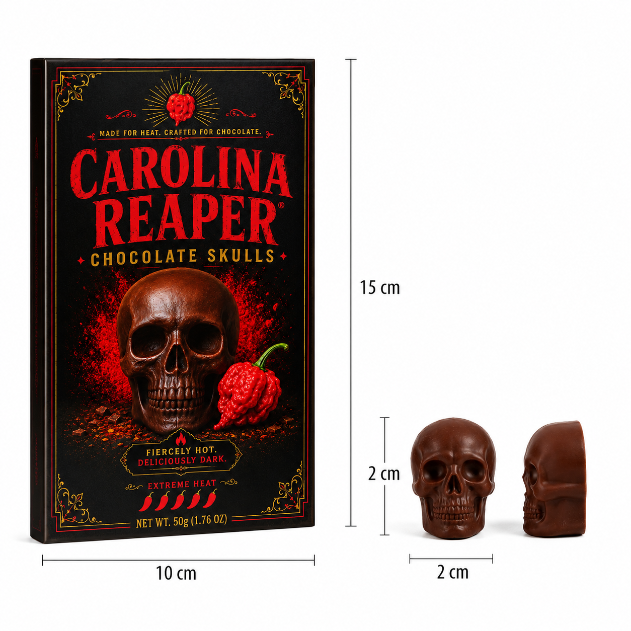 Carolina Reaper Chocolate 50g Extreme Hot BRAND NEW 2026