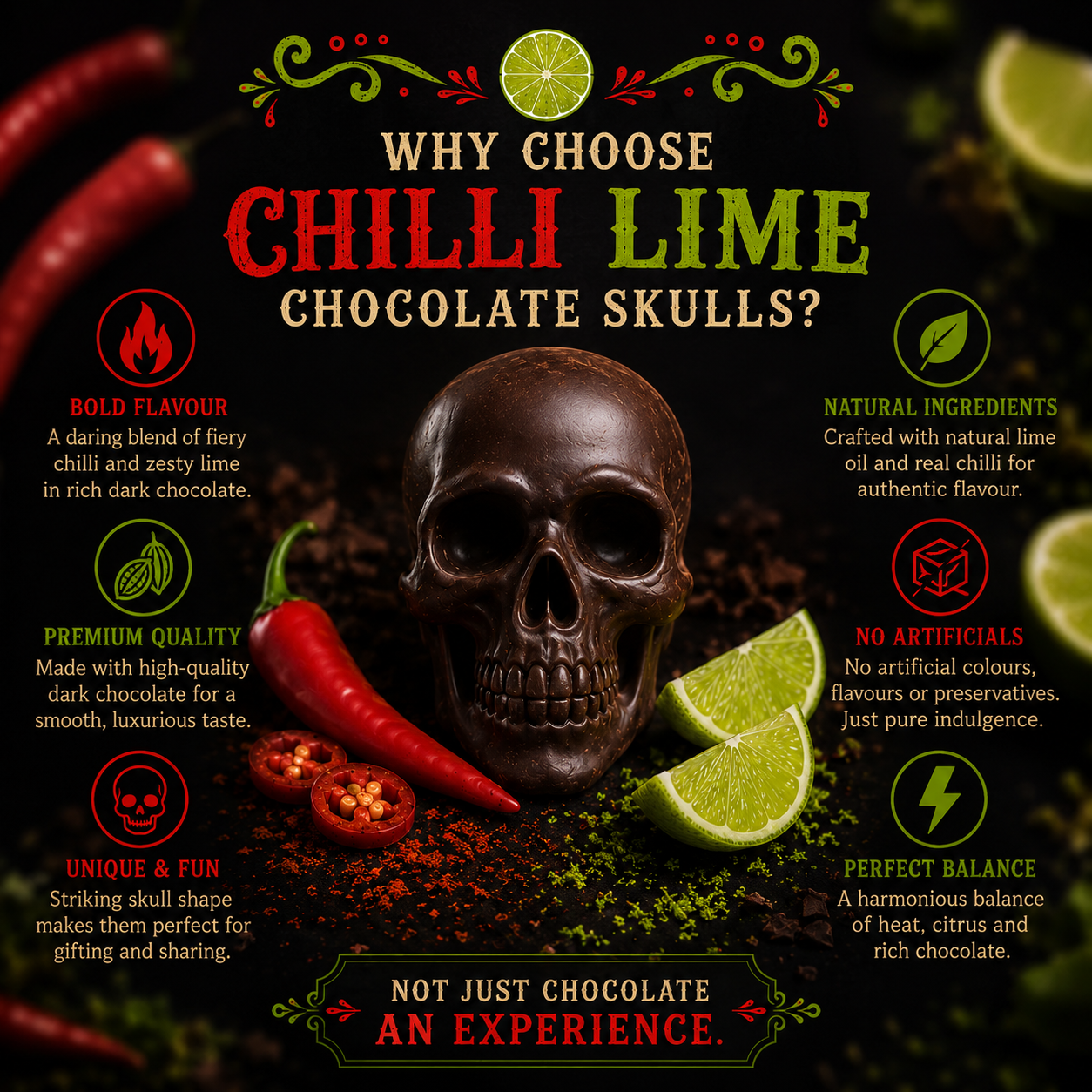 Lime & Chilli Chocolates BRAND NEW 2026