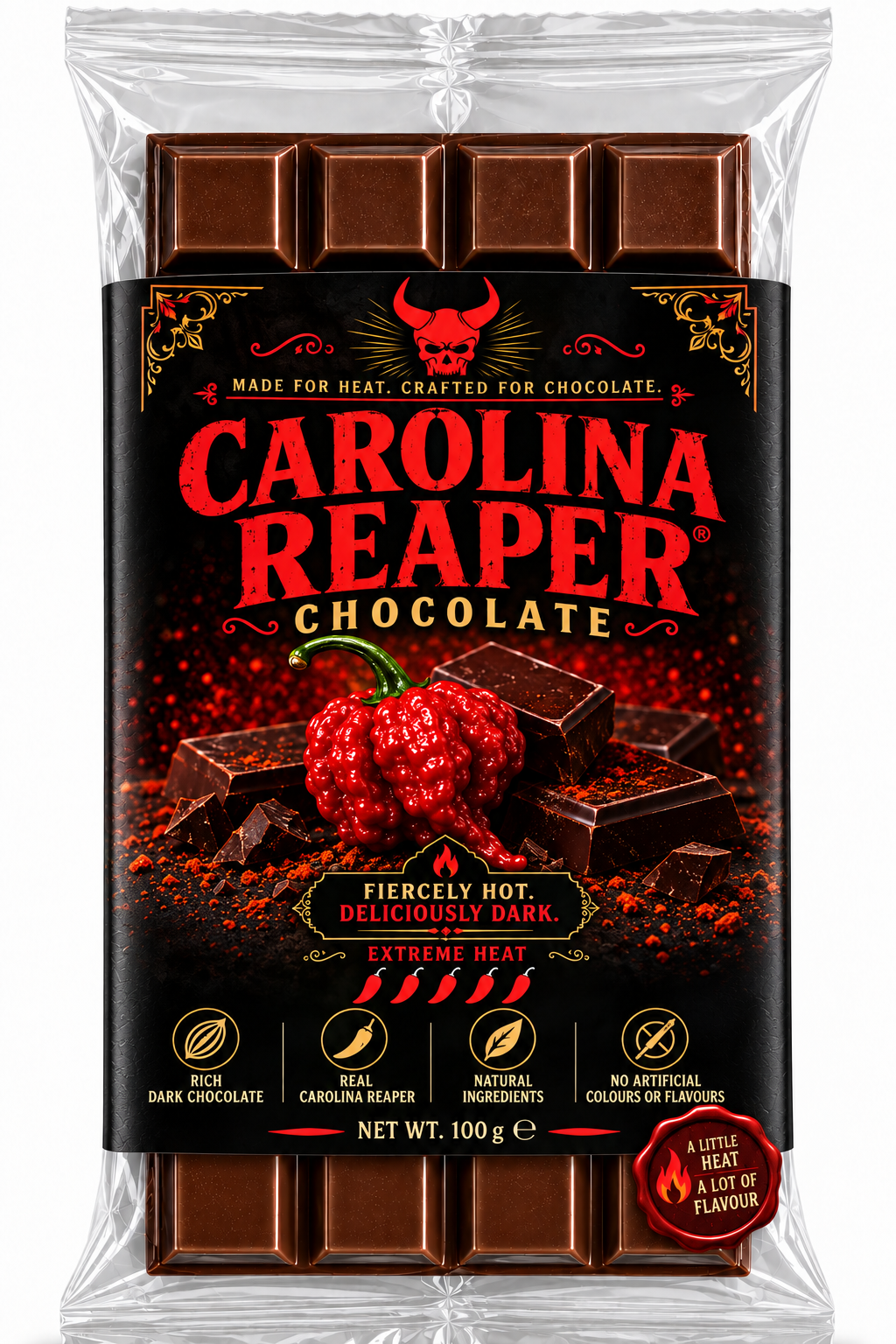Carolina Reaper Chocolate 100g Extreme Hot BRAND NEW 2026