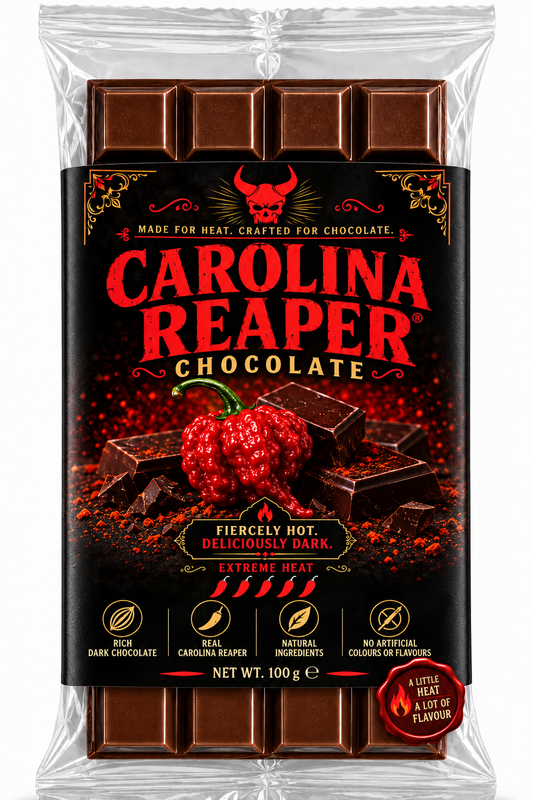 Carolina Reaper Chocolate 100g Extreme Hot BRAND NEW 2026