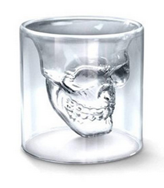 2x Skull Shot Glass - New 2024
